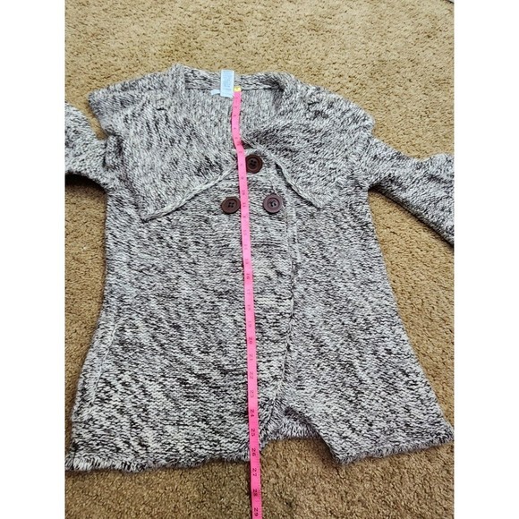 Vertigo Paris  Mohair Wool Blend Coat Cardigan Size M‎ Brown Gold Specks - Picture 12 of 14